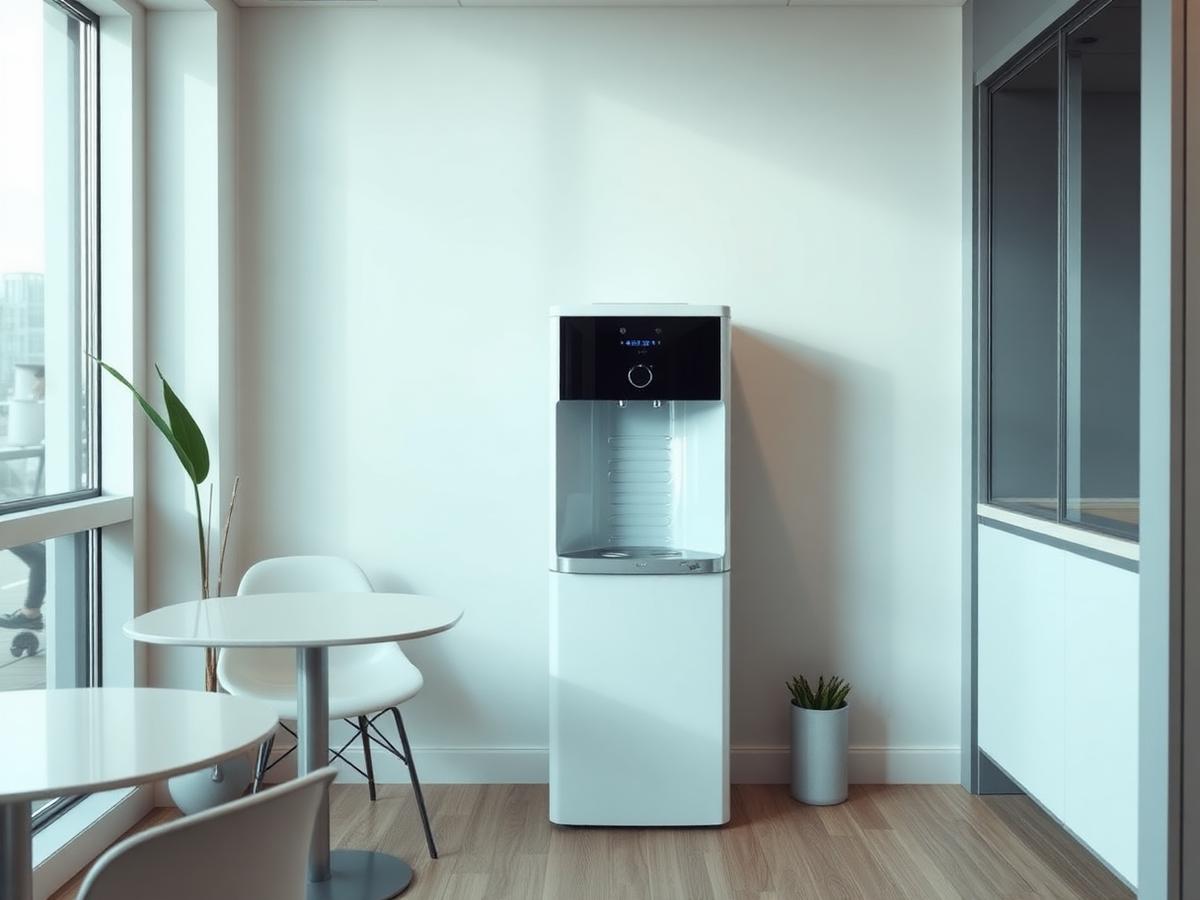 Modern office with a water cooler